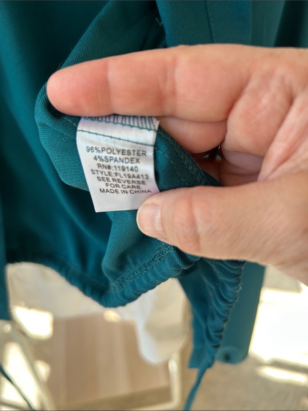 FAVLUX Teal Button-Front Drawstring Crop Shirt - Picture 7 of 7